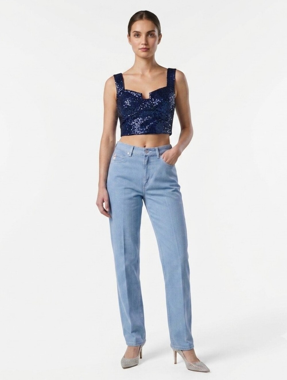 GUESS Jeans Women's Light Blue Straight-Leg Jeans